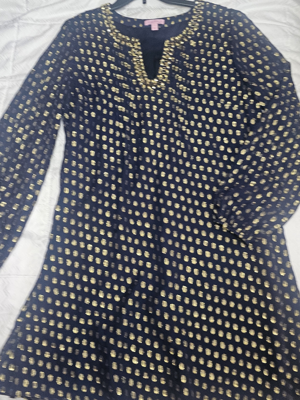 Lilly Pulitzer Colby Silk Tunic Dress Sz 14 - Picture 3 of 5